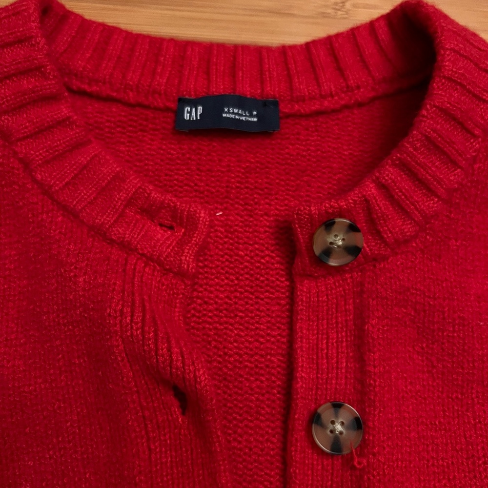 Gap Red Cardigan